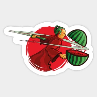 Hello summer samurai Sticker